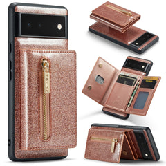 DG.MING M3 Series Glitter Powder Card Bag Leather Case, For Google Pixel 6, For Samsung Galaxy S20 FE, For iPhone 11 Pro, For Samsung Galaxy S21 5G, For iPhone 11 Pro Max, For Samsung Galaxy S21 Ultra 5G
