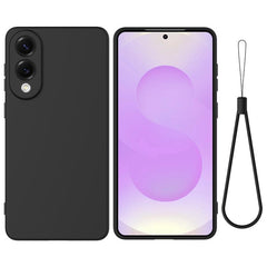 Solid Color Liquid Silicone Dropproof Full Coverage Phone Case