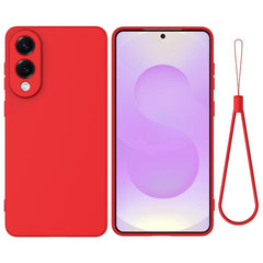 Solid Color Liquid Silicone Dropproof Full Coverage Phone Case