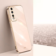 XINLI Straight Edge 6D Electroplate TPU Phone Case