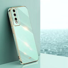 XINLI Straight Edge 6D Electroplate TPU Phone Case