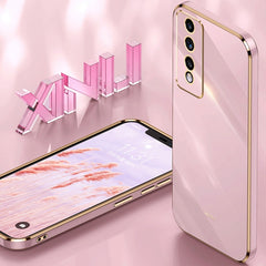 XINLI Straight Edge 6D Electroplate TPU Phone Case