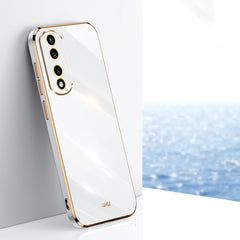 XINLI Straight Edge 6D Electroplate TPU Phone Case