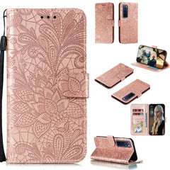 Lace Flower Embossing Pattern Horizontal Flip Leather Case , with Holder & Card Slots & Wallet & Photo Frame & Lanyard, For Xiaomi Redmi Note 9S, For Huawei Nova 7, For Huawei Nova 7 Pro, For Huawei Nova 7 SE