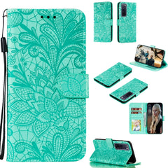 Lace Flower Embossing Pattern Horizontal Flip Leather Case , with Holder & Card Slots & Wallet & Photo Frame & Lanyard, For Xiaomi Redmi Note 9S, For Huawei Nova 7, For Huawei Nova 7 Pro, For Huawei Nova 7 SE