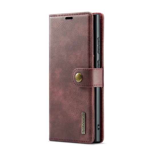 DG.MING Crazy Horse Texture Detachable Magnetic Leather Case