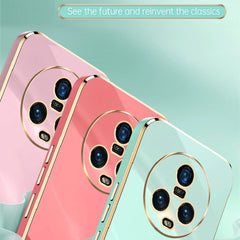XINLI Straight Edge 6D Electroplate TPU Phone Case