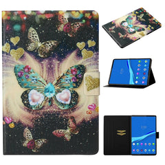 Coloured Drawing Pattern Horizontal Flip Leather Case with Holder & Card Slot & Sleep / Wake-up Function