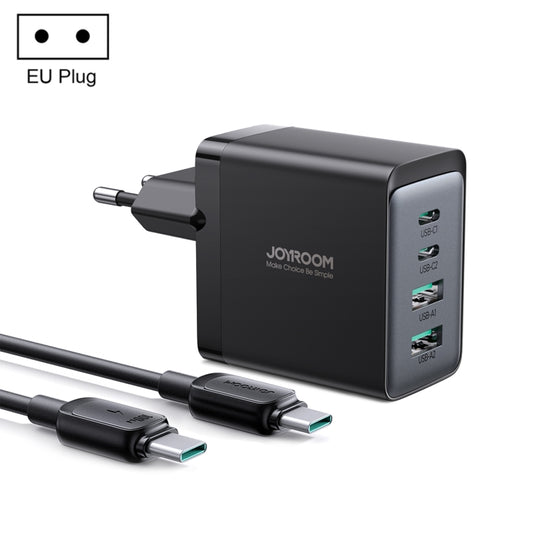 JOYROOM TCG02 Gallium Nitride 67W Dual USB+Dual USB-C/Type-C Multi-Port Charger Set, EU Plug