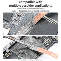 QianLi 1.5M x 2.0mm Low-residue Anti-static Pure Copper Strong Tin Absorption Wire, 1pcs, 5pcs