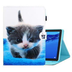 Coloured Drawing Horizontal Flip Leather Case with Holder & Card Slot & Sleep / Wake-up Function