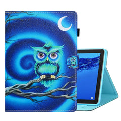 Coloured Drawing Horizontal Flip Leather Case with Holder & Card Slot & Sleep / Wake-up Function