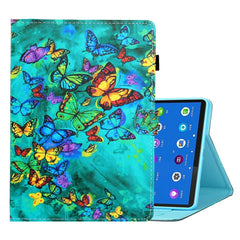 Coloured Drawing Horizontal Flip Leather Case with Holder & Card Slot & Sleep / Wake-up Function