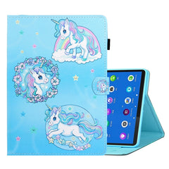 Coloured Drawing Horizontal Flip Leather Case with Holder & Card Slot & Sleep / Wake-up Function