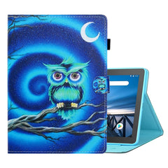 Coloured Drawing Horizontal Flip Leather Case with Holder & Card Slot & Sleep / Wake-up Function