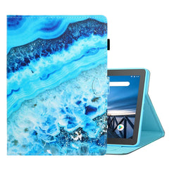 Coloured Drawing Horizontal Flip Leather Case with Holder & Card Slot & Sleep / Wake-up Function