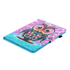 Coloured Drawing Horizontal Flip Leather Case with Holder & Card Slot & Sleep / Wake-up Function