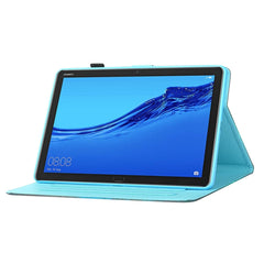 Coloured Drawing Horizontal Flip Leather Case with Holder & Card Slot & Sleep / Wake-up Function