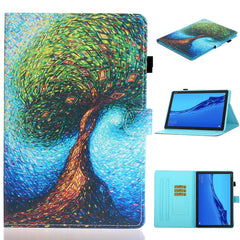 Coloured Drawing Horizontal Flip Leather Case with Holder & Card Slot & Sleep / Wake-up Function