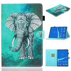 Coloured Drawing Horizontal Flip Leather Case with Holder & Card Slot & Sleep / Wake-up Function