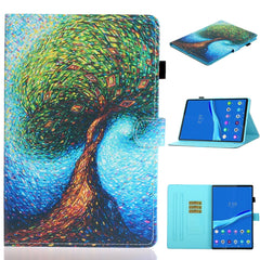 Coloured Drawing Horizontal Flip Leather Case with Holder & Card Slot & Sleep / Wake-up Function