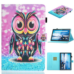 Coloured Drawing Horizontal Flip Leather Case with Holder & Card Slot & Sleep / Wake-up Function