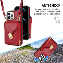 Zipper Hardware Card Wallet Phone Case, For iPhone 13 Pro Max, For iPhone 13 Pro, For iPhone 12 Pro Max, For iPhone 12 / 12 Pro