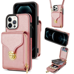 Zipper Hardware Card Wallet Phone Case, For iPhone 13 Pro Max, For iPhone 13 Pro, For iPhone 12 Pro Max, For iPhone 12 / 12 Pro