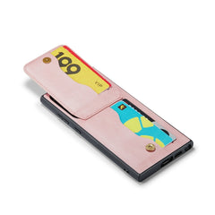 Fierre Shann Crazy Horse Card Holder Back Cover PU Phone Case, For Samsung Galaxy S22 Ultra 5G, For Samsung Galaxy S23+ 5G, For Samsung Galaxy S23 Ultra 5G