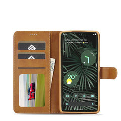 LC.IMEEKE Calf Texture Flip Leather Phone Case, For Google Pixel 6a
