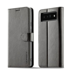 LC.IMEEKE Calf Texture Flip Leather Phone Case, For Google Pixel 6a