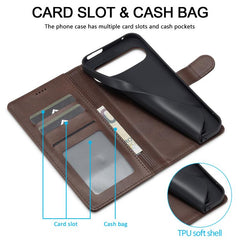 LC.IMEEKE Calf Texture Flip Leather Phone Case, For Google Pixel 10 Pro XL, For Google Pixel 10 / 10 Pro, For Google Pixel 9a, For Google Pixel 9 Pro XL