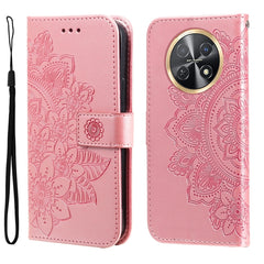 Seven-petal Flowers Embossing Leather Phone Case