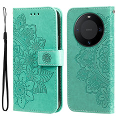 Seven-petal Flowers Embossing Leather Phone Case