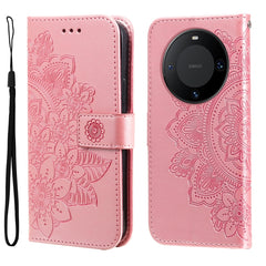 Seven-petal Flowers Embossing Leather Phone Case