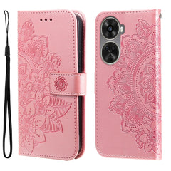 Seven-petal Flowers Embossing Leather Phone Case