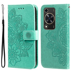 Seven-petal Flowers Embossing Leather Phone Case
