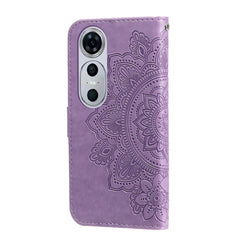 Seven-petal Flowers Embossing Leather Phone Case