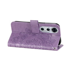 Seven-petal Flowers Embossing Leather Phone Case