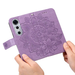 Seven-petal Flowers Embossing Leather Phone Case