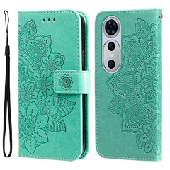 Seven-petal Flowers Embossing Leather Phone Case