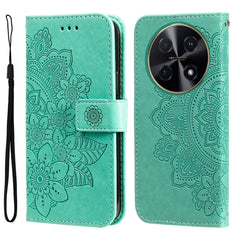 Seven-petal Flowers Embossing Leather Phone Case