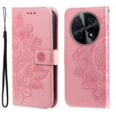 Seven-petal Flowers Embossing Leather Phone Case