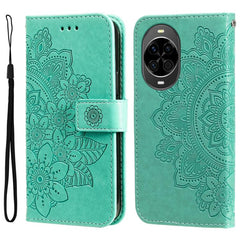Seven-petal Flowers Embossing Leather Phone Case
