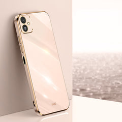 XINLI Straight Edge 6D Electroplate TPU Phone Case