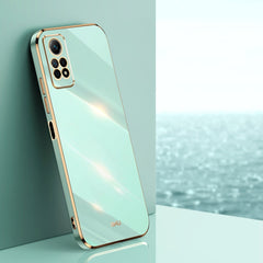 XINLI Straight Edge 6D Electroplate TPU Phone Case