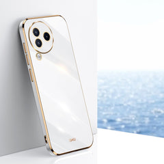 XINLI Straight Edge 6D Electroplate TPU Phone Case