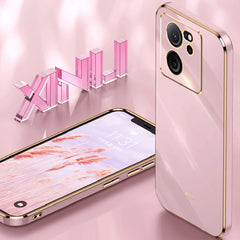 XINLI Straight Edge 6D Electroplate TPU Phone Case