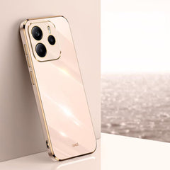 XINLI Straight Edge 6D Electroplate TPU Phone Case