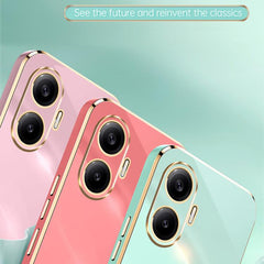 XINLI Straight Edge 6D Electroplate TPU Phone Case